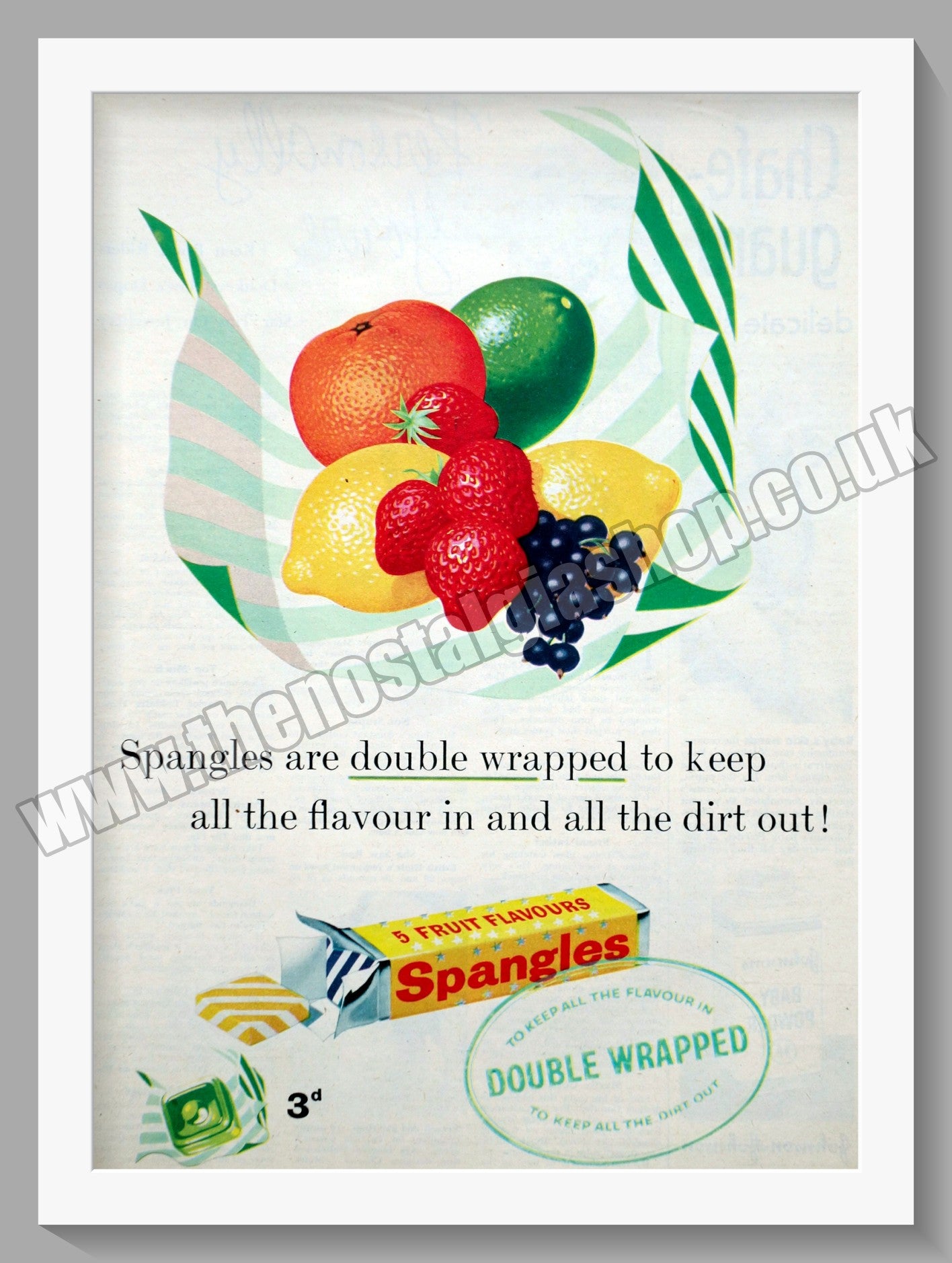 Spangles Sweets. Original Advert 1958 (ref AD300731) – The Nostalgia Shop