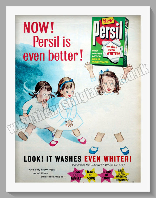 Persil Washing Powder. Original Advert 1956 (ref AD300746)