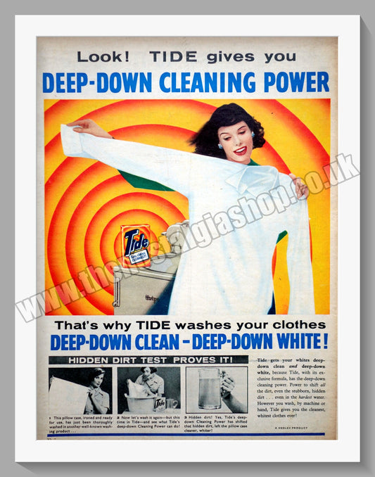 Tide Washing Powder. Original Advert 1958 (ref AD300747)