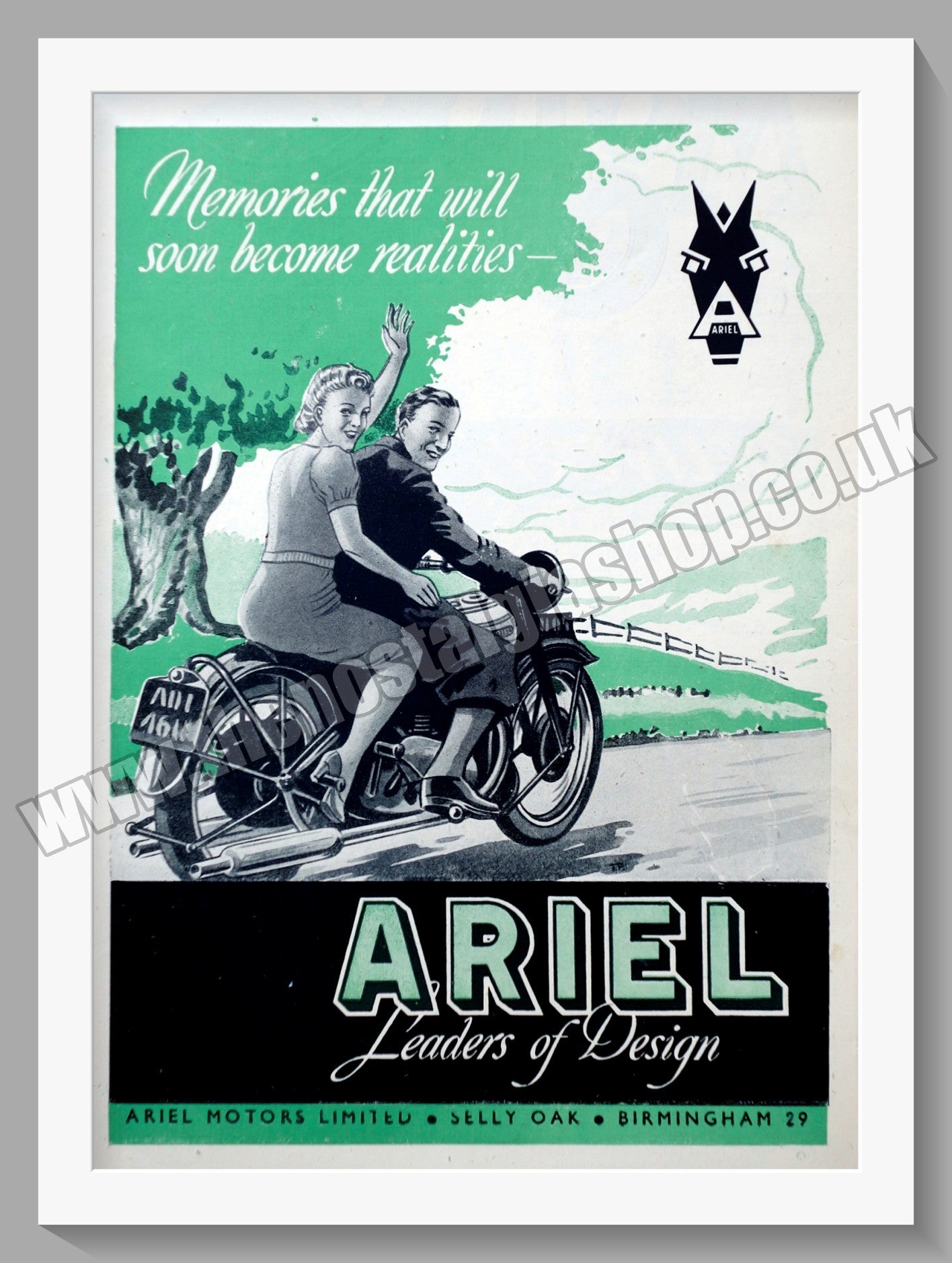 Ariel Motorcycles. Original Advert 1946 (ref AD60455)