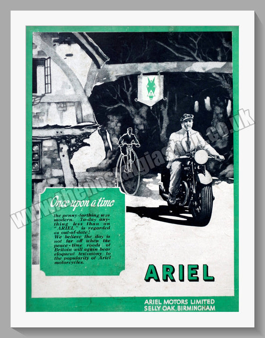 Ariel Motorcycles. Original Advert 1942 (ref AD60463)