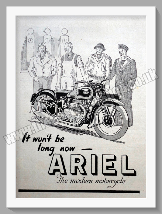 Ariel Motorcycles. Original Advert 1945 (ref AD60490)