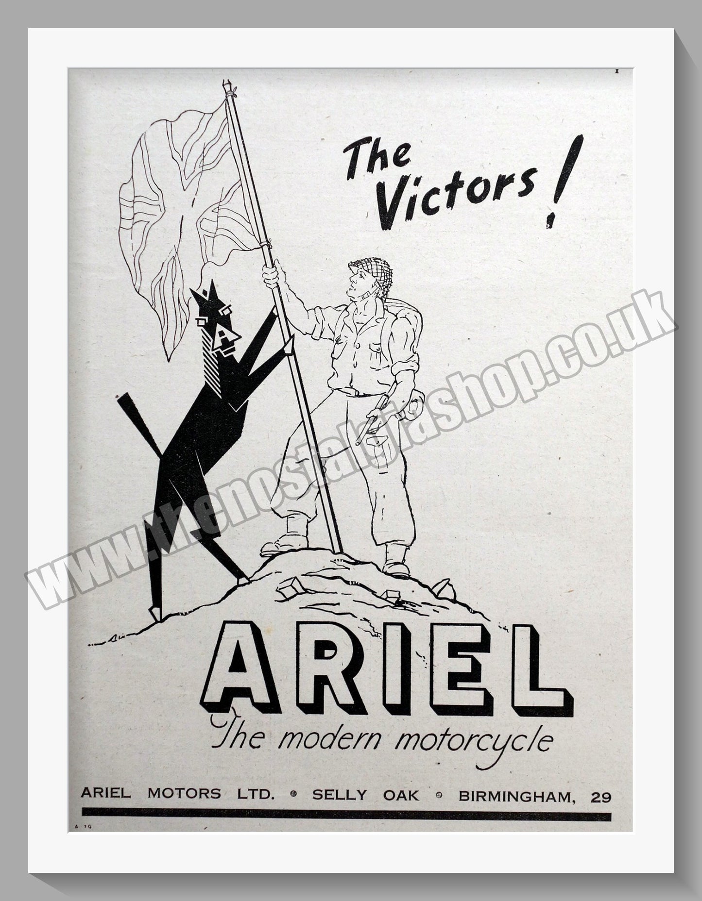 Ariel Motorcycles. Original Advert 1945 (ref AD60508)