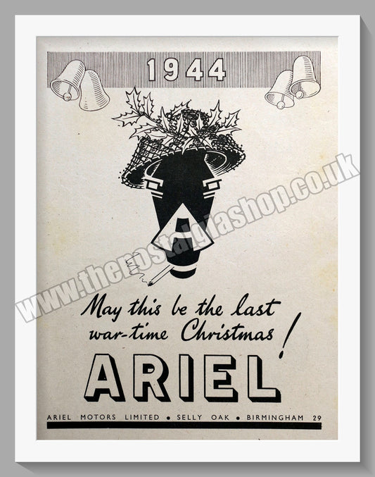 Ariel Motorcycles. Original Advert 1944 (ref AD60511)