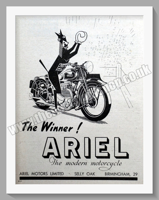 Ariel Motorcycles. Original Advert 1945 (ref AD60514)