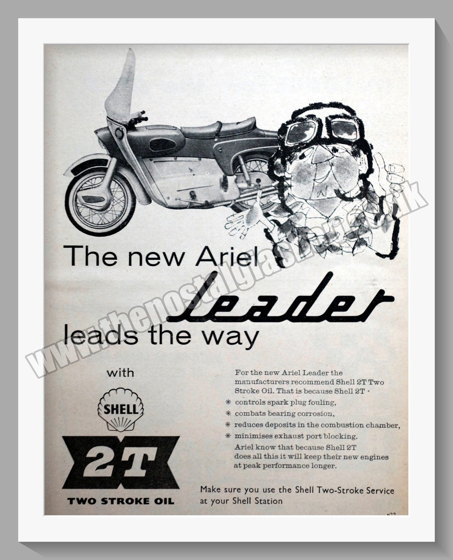 Ariel Leader Motorcycles. Original Advert 1958 (ref AD60627)