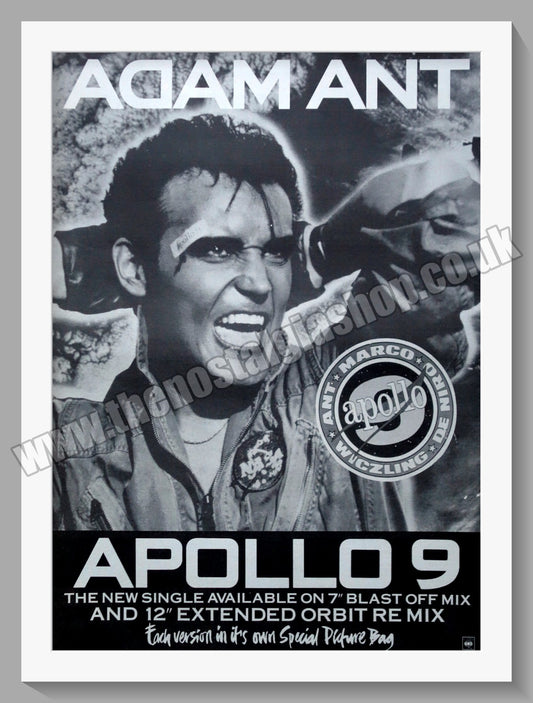 Adam Ant Apollo 9.1984 Large Original Advert (ref AD15124)