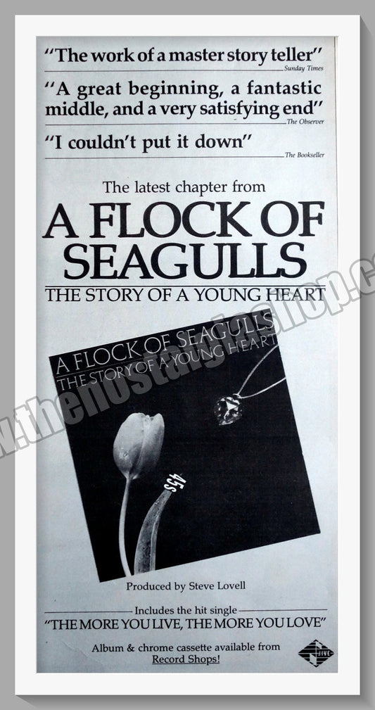 A Flock Of Seagulls The Story Of A Young Heart.1984 Large Original Advert (ref AD15169)