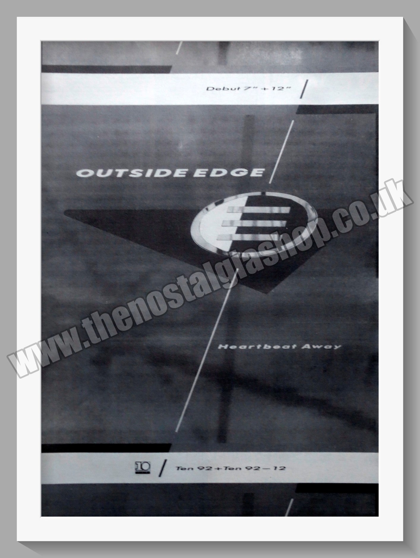 Outside Edge Heartbeat Away. 1986 Large Original Advert (ref AD15212)