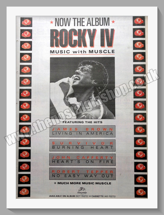 Rocky IV Album. 1986 Original Advert (ref AD15245)