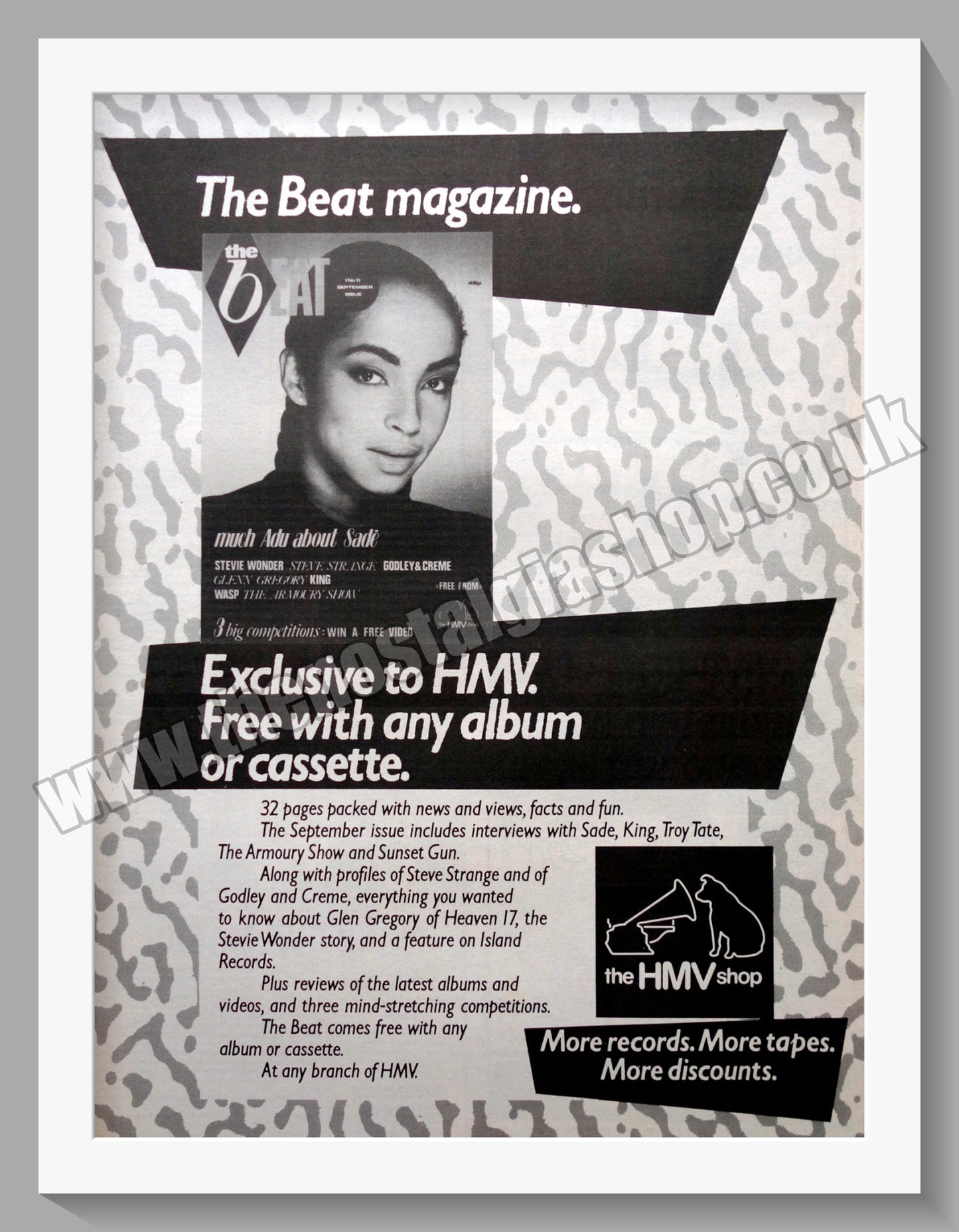 Sade The Beat. 1984 Original Advert (ref AD15249)