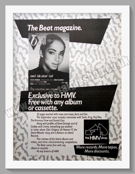 Sade The Beat. 1984 Original Advert (ref AD15249)
