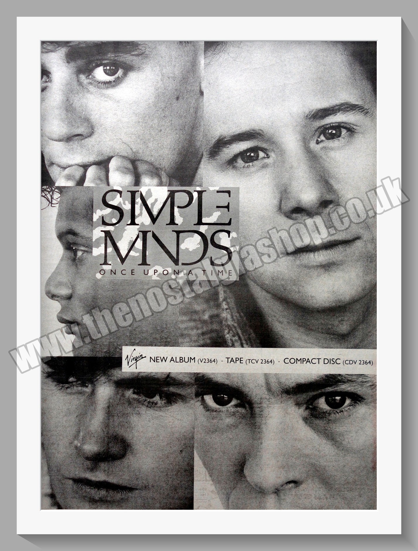 Simple Minds Simple Minds Once Upon A Time. 1985 Original Advert (ref AD15265) – The ...