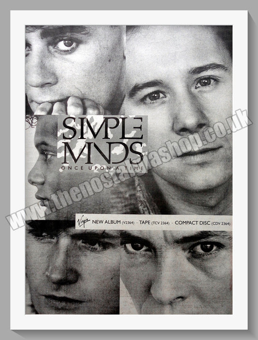 Simple Minds Once Upon A Time. 1985 Original Advert (ref AD15265)