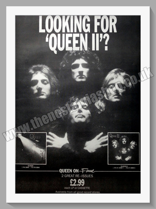 Queen II Re-Issue. 1984 Original Advert (ref AD15232)
