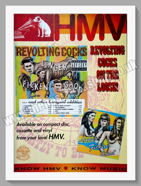 Revolting Cocks. Linger. 1993 Original Advert (ref AD60643)