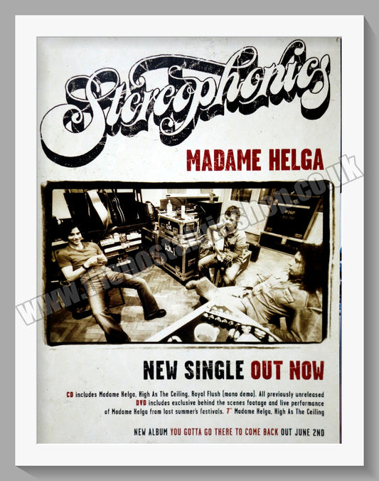Stereophonics. Madame Helga. 2003 Original Advert (ref AD60765)