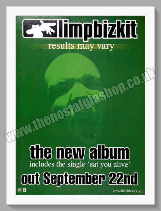 Limp Bizkit. Results May Vary. 2004 Original Advert (ref AD60773)