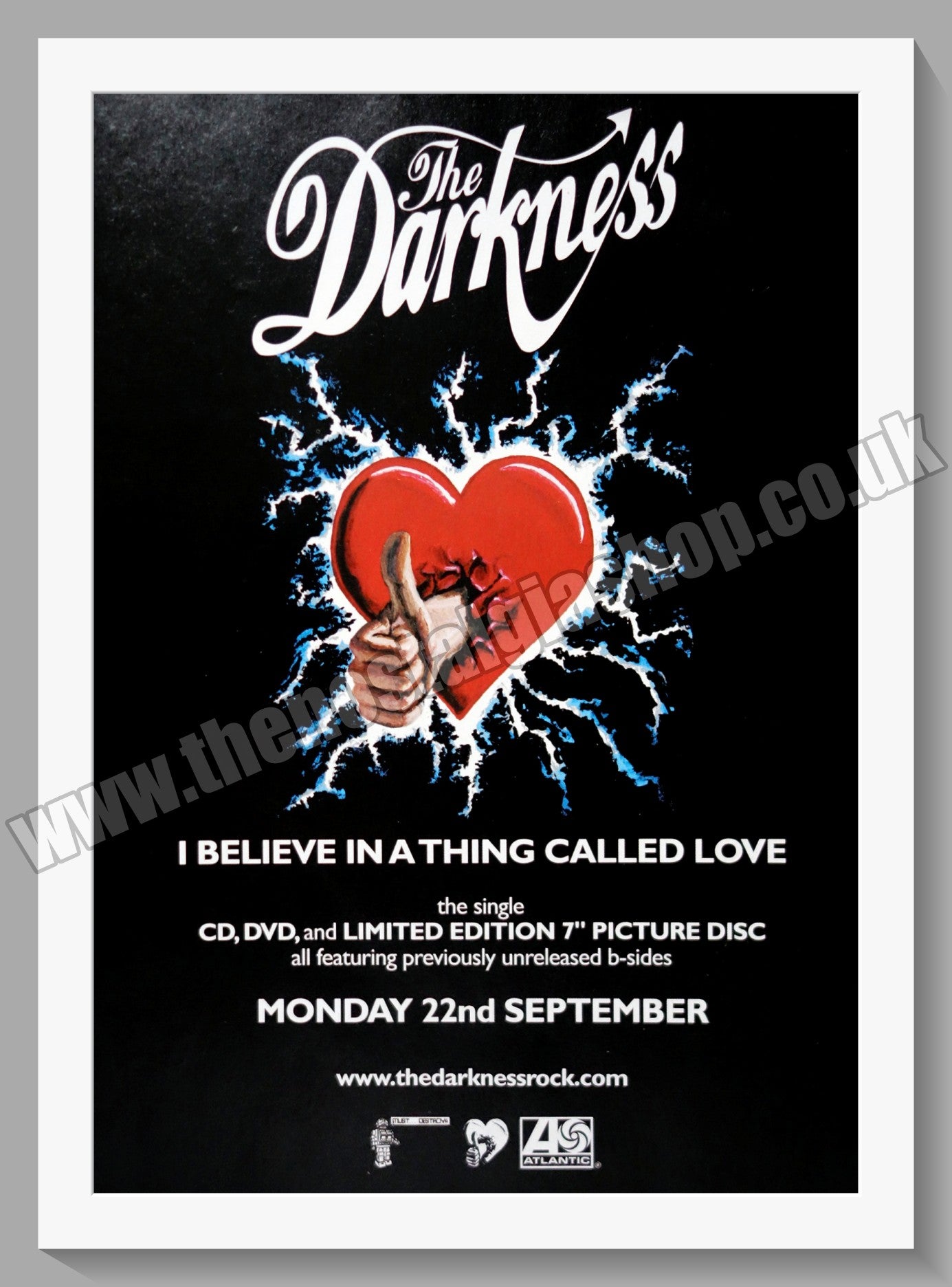 Darkness (The) I Believe In A Thing Called Love. 2004 Original Advert (ref AD60774)