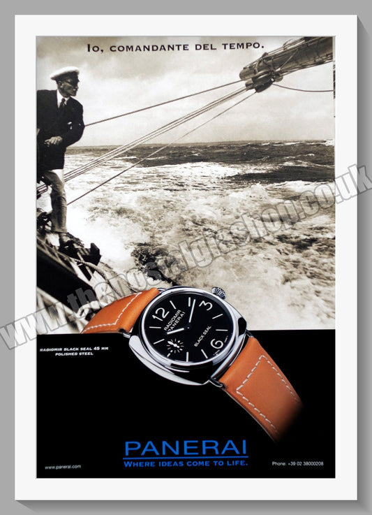 Panerai Black Seal Watch. Original Advert 2006 (ref AD60726)