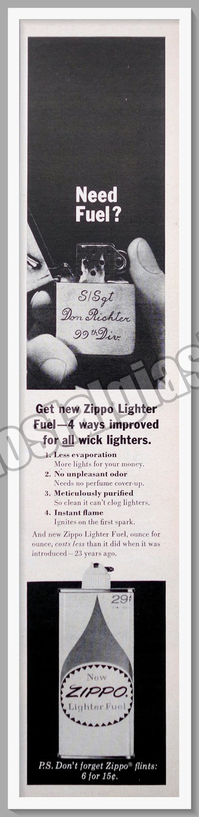 Zippo Lighters. Original Advert 1964 (ref AD300834)