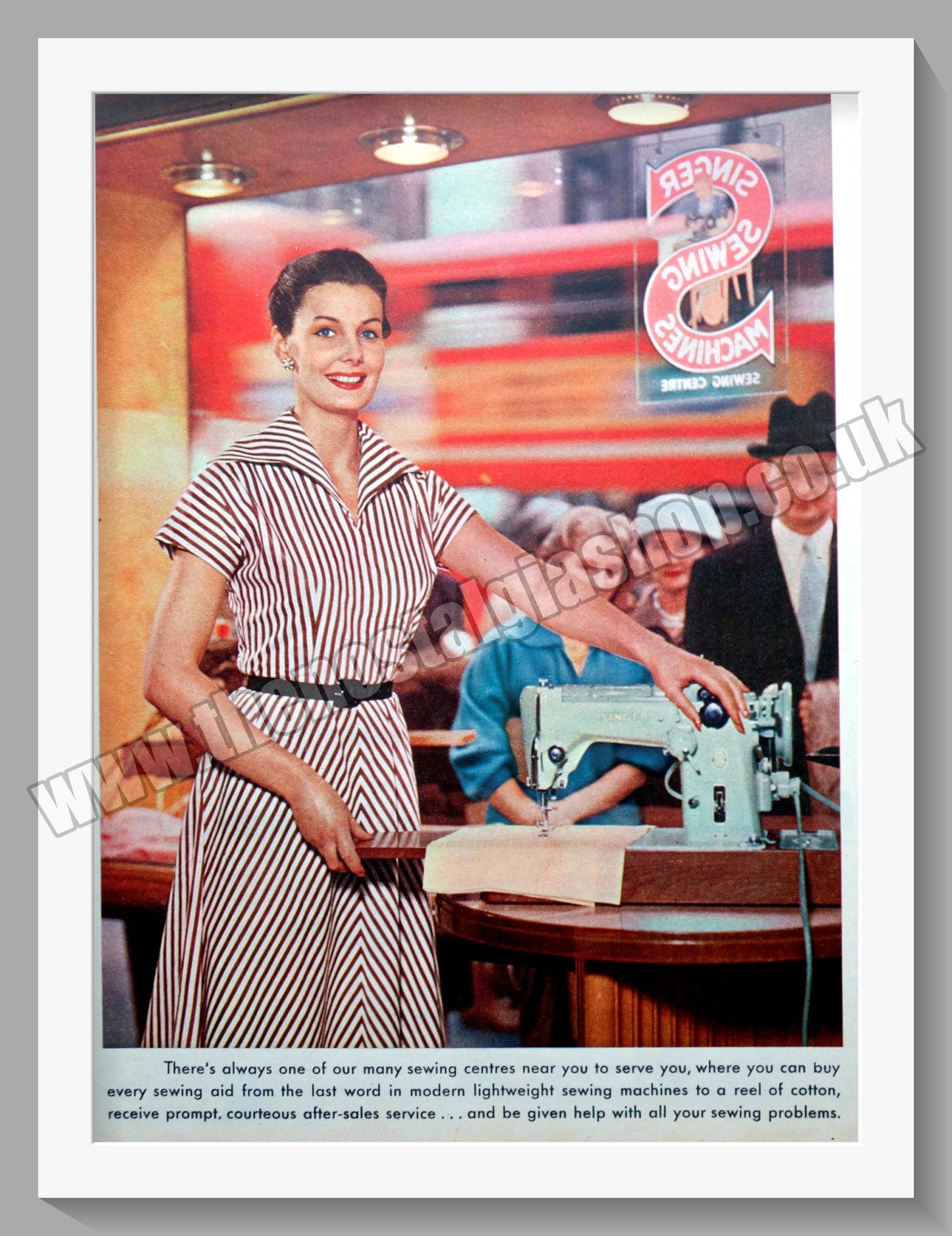 Singer Sewing Machine Original Advert 1957 (ref AD300854)