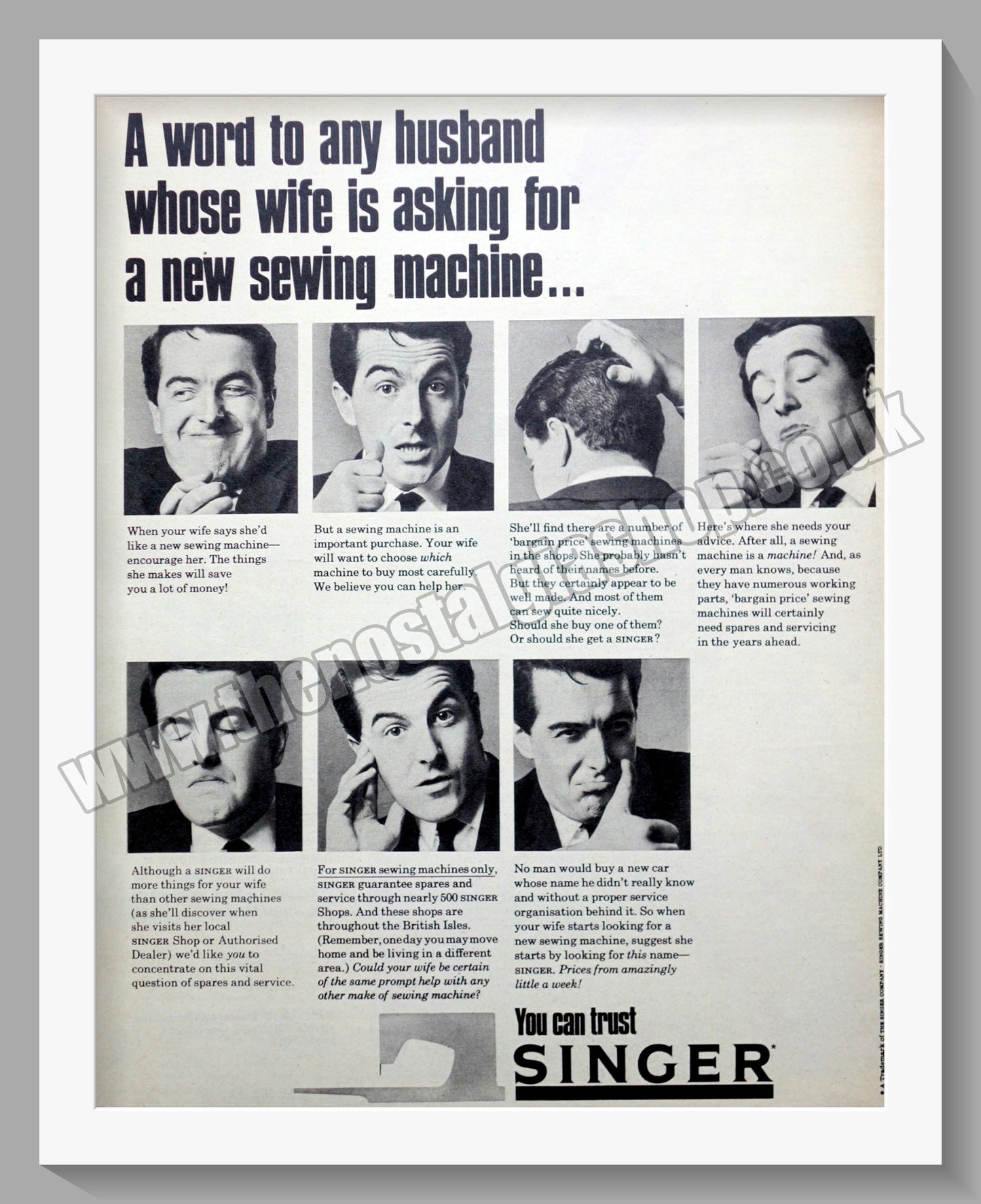 Singer Sewing Machine Original Advert 1965 (ref AD300855)