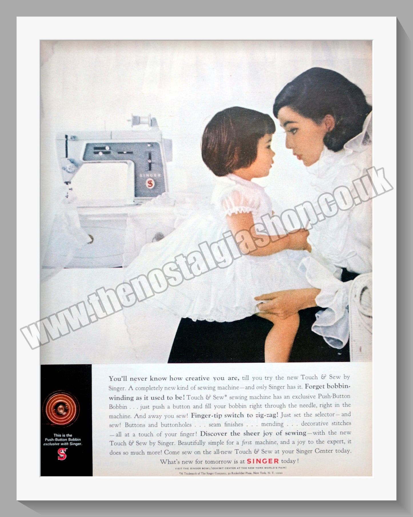 Singer Sewing Machine Original Advert 1964 (ref AD300857)