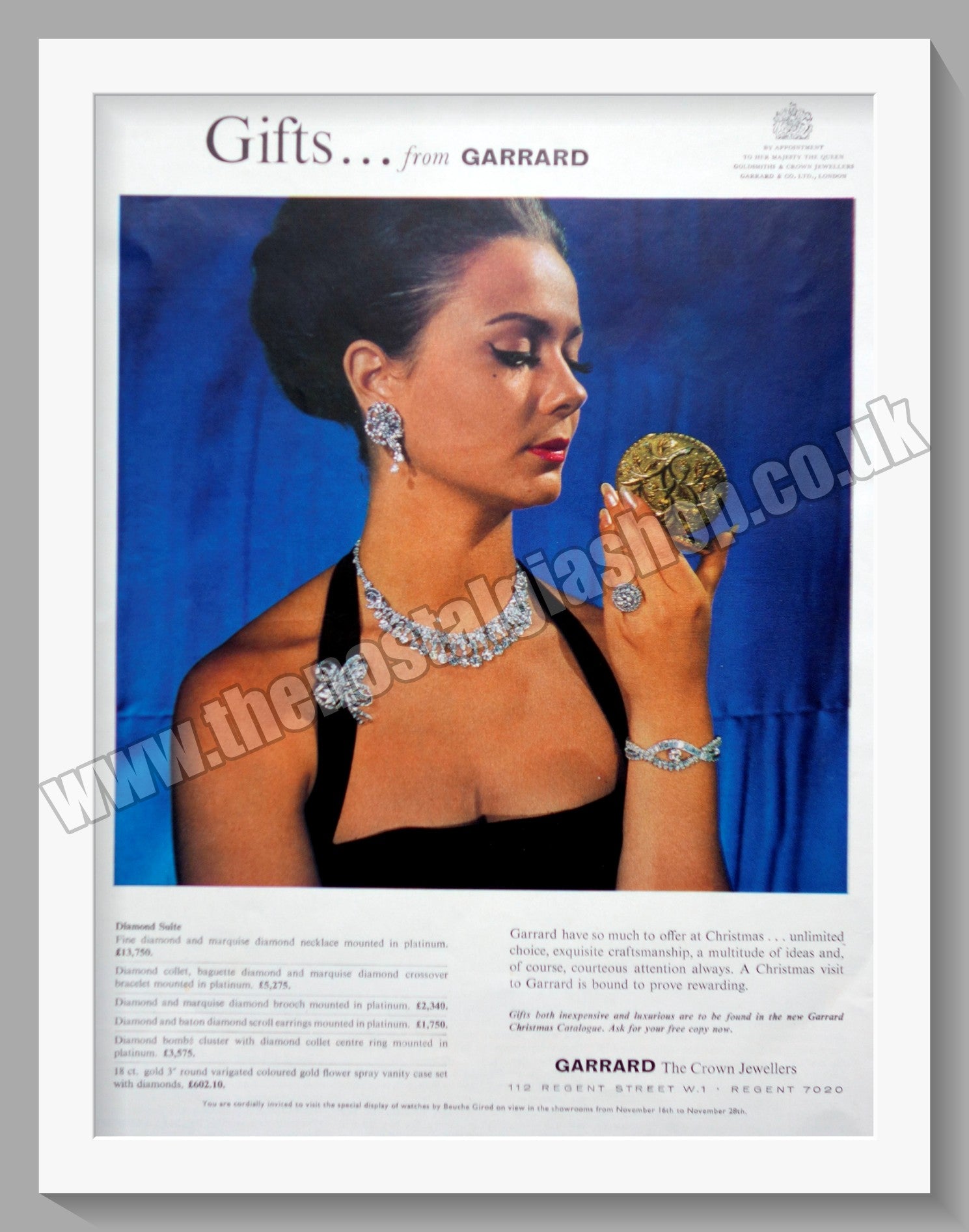 Garrard Jewellers. Original Advert 1964 (ref AD300893) The Nostalgia Shop