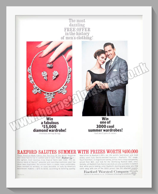 Raeford Jewellery. Original Advert 1964 (ref AD300898)