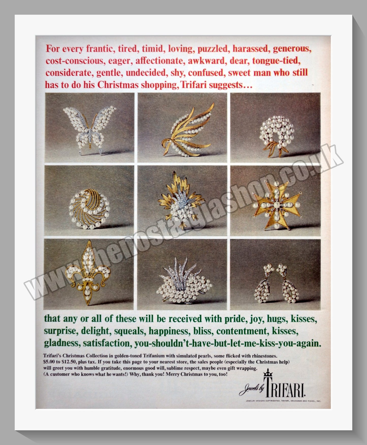 Trifari Jewellery. Original Advert 1964 (ref AD300900)