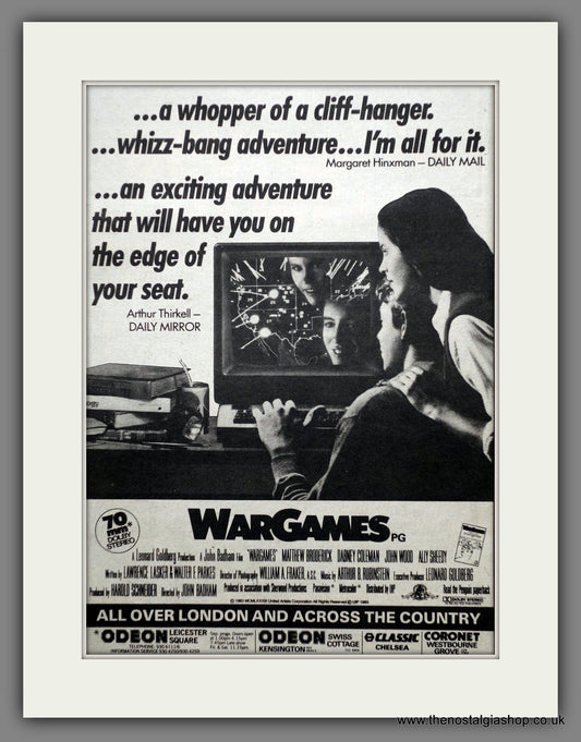 Wargames 1983 Original Advert (ref AD60779)