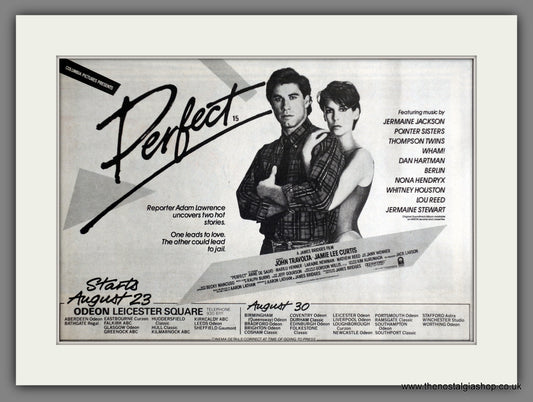 Perfect. John Travolta. 1985 Original Advert (ref AD60784)