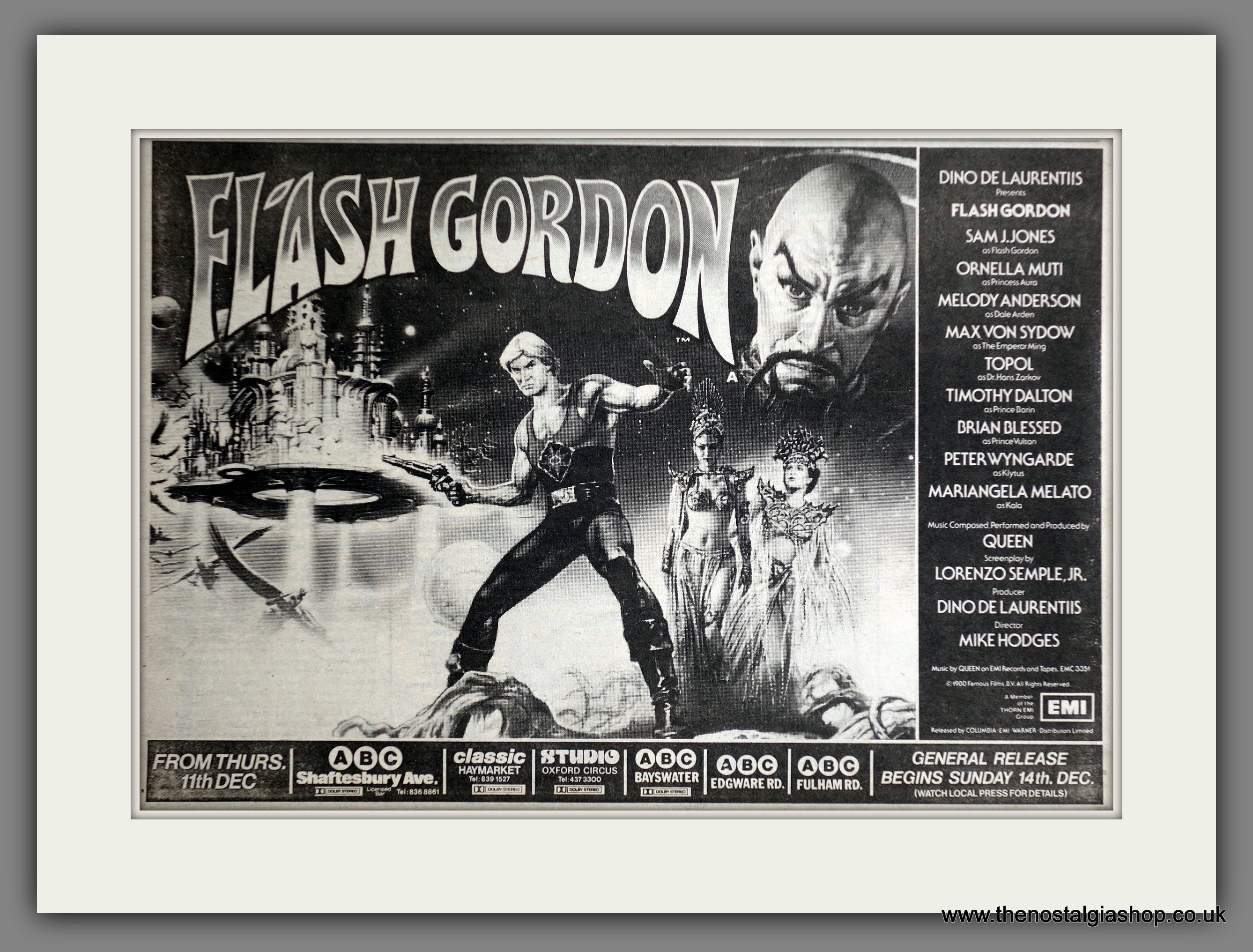 Flssh Advert Flash Gordon. Sam Jones. 1980 Original Advert (ref AD60786) – The ...