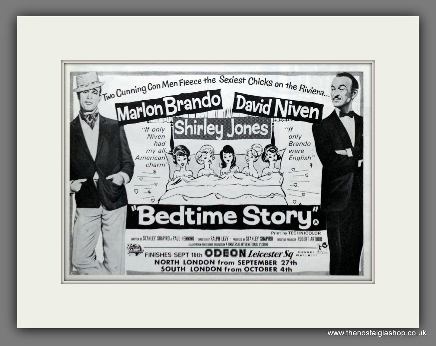 Bedtime Story. Marlon Brando. 1964 Original Advert (ref AD60801)