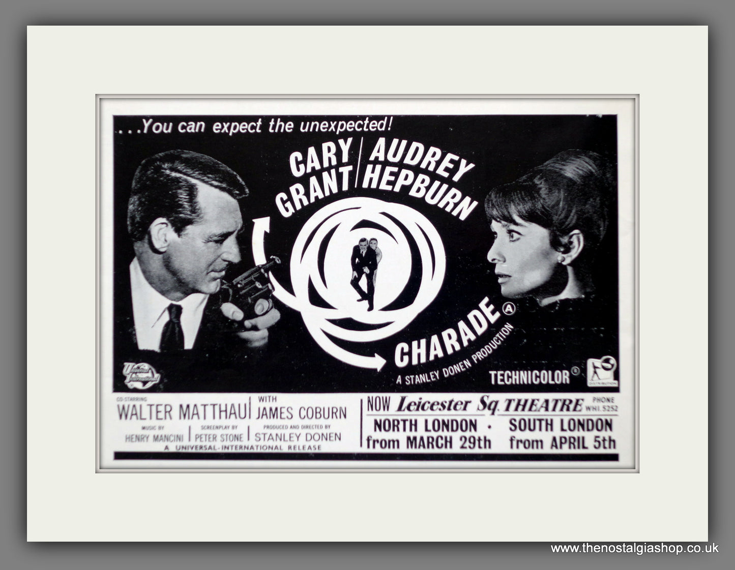 Charade. Audrey Hepburn. 1964 Original Advert (ref AD60804)