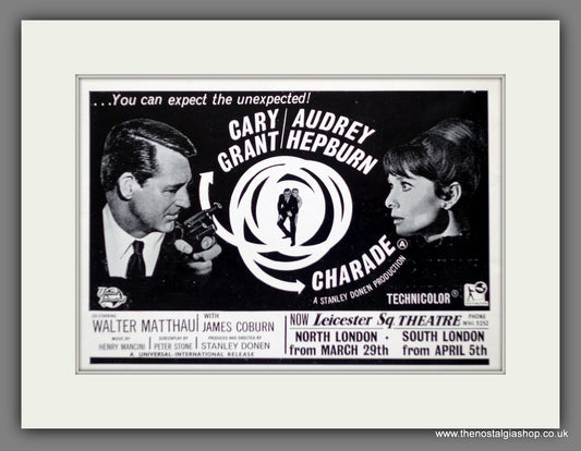 Charade. Audrey Hepburn. 1964 Original Advert (ref AD60804)