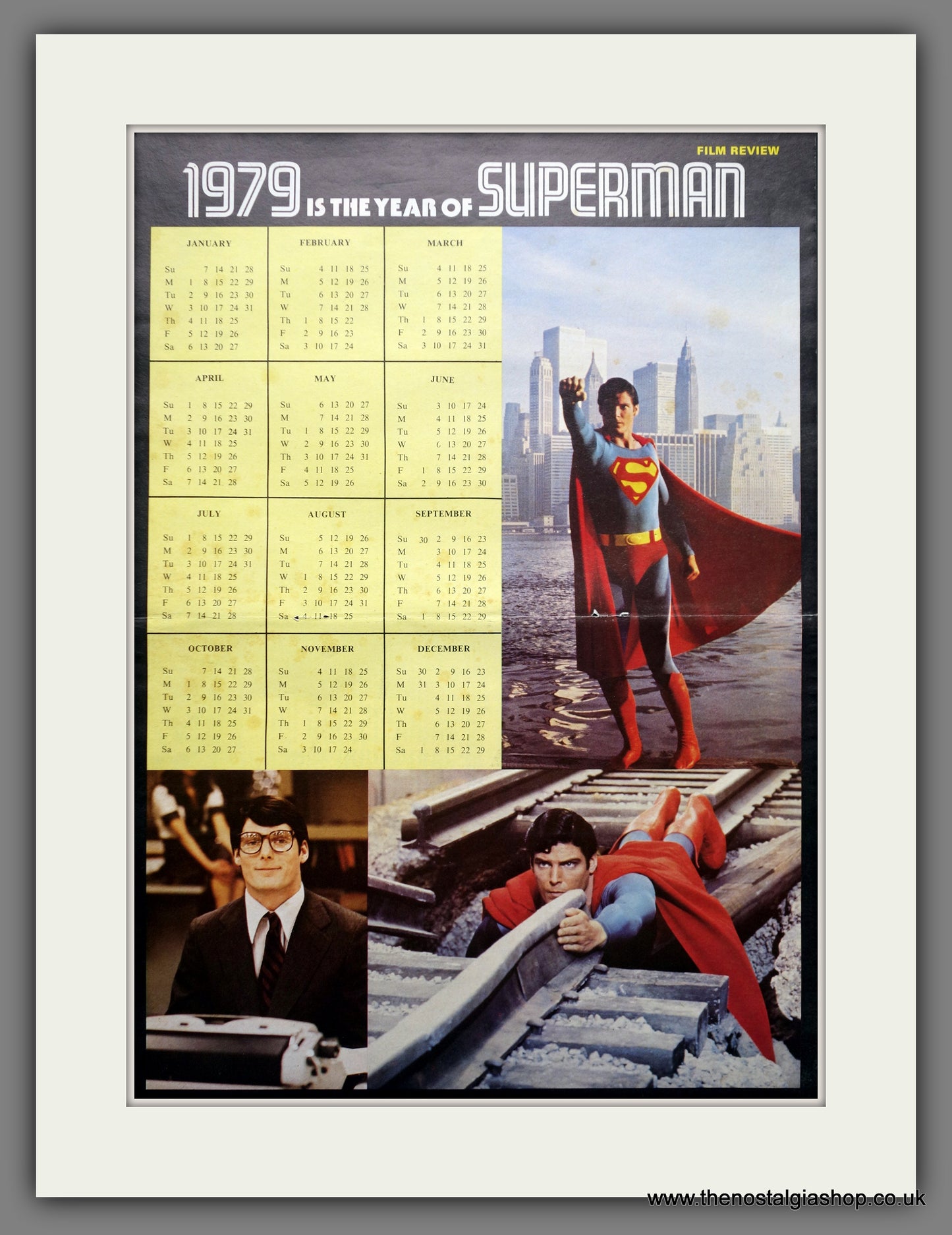 Superman. 1979 Original Calendar (ref AD60810)