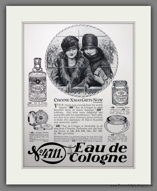 4711 Eau de Cologne Perfume. Original Advert 1927 (ref AD300920)