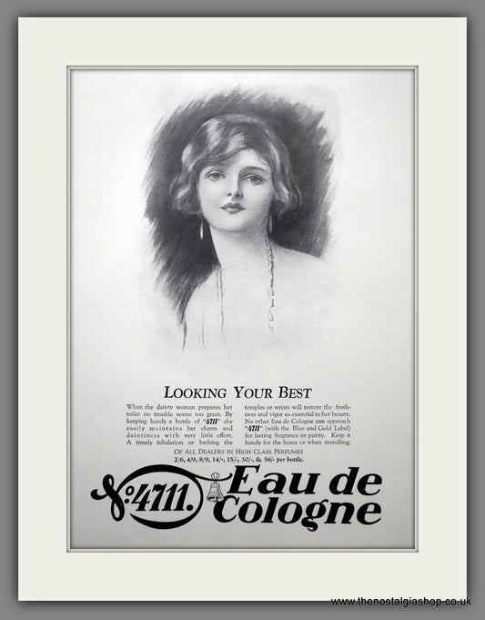 4711 Eau de Cologne Perfume. Original Advert 1926 (ref AD300921)