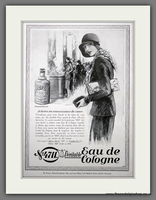 4711 Eau de Cologne Perfume. Original French Advert 1931 (ref AD300922)