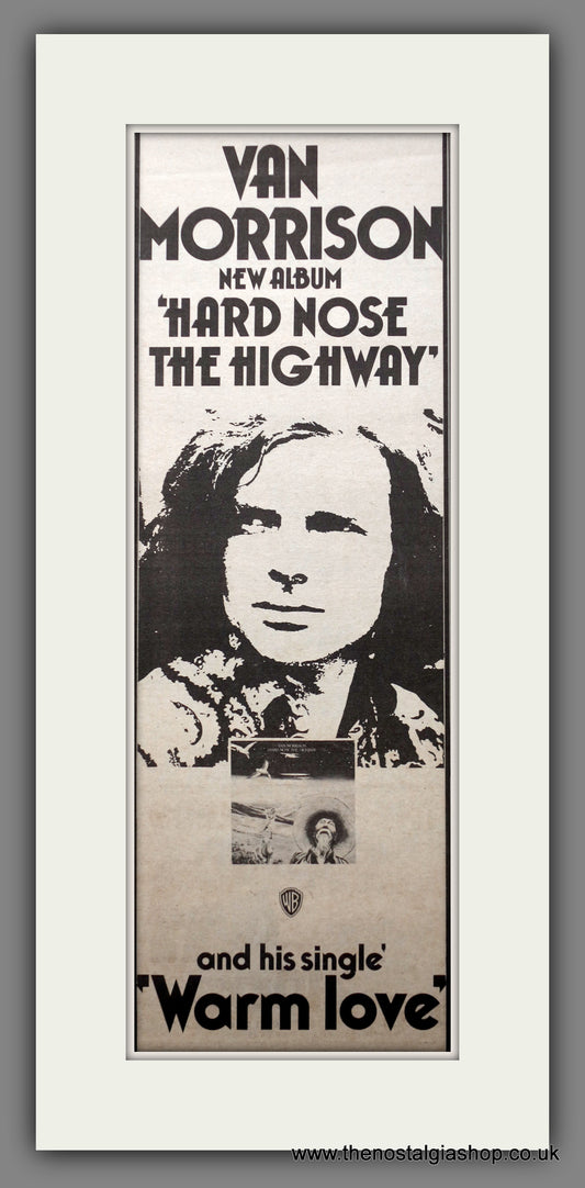 Van Morrison. Hard Nose The Highway. Vintage Original Advert 1973  (ref AD200418)