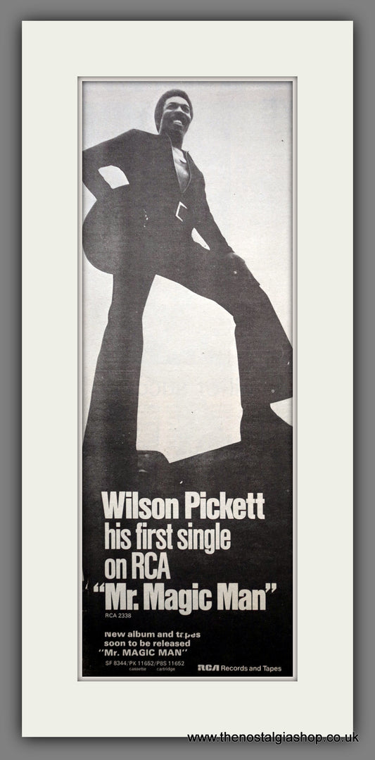 Wilson Pickett. Mr. Magic Man. Vintage Original Advert 1973 (ref AD200429)