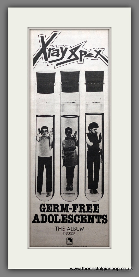 Xray Spex. Germ-Free Adolescents. Original Advert 1978 (ref AD200490)