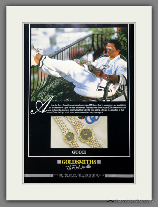 Gucci Watches. Original Advert 1988 (ref AD60885)