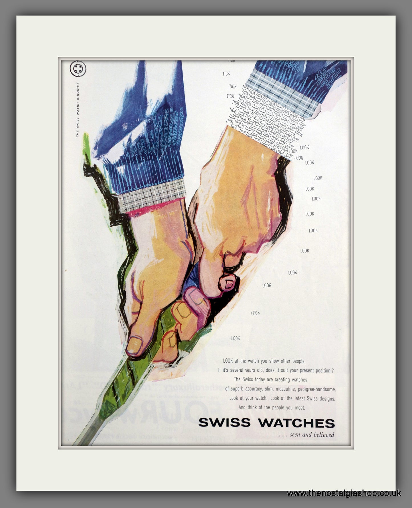 Swiss Watches. Original Advert 1960 (ref AD301245)