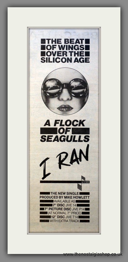 A Flock Of Seagulls I Ran. Original Advert 1982 (ref AD200513)