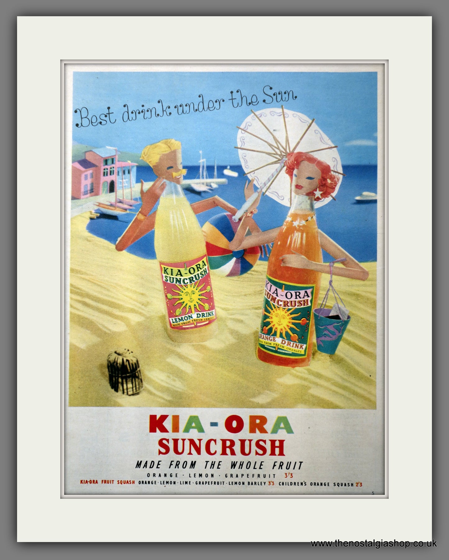 Kia-Ora Suncrush. Original Advert 1957 (ref AD300941)