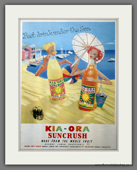 Kia-Ora Suncrush. Original Advert 1957 (ref AD300941)