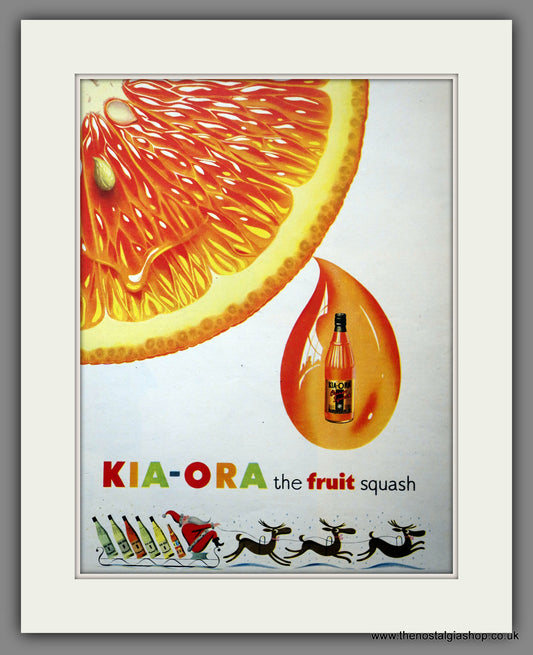 Kia-Ora Fruit Squash. Original Advert 1952 (ref AD300944)